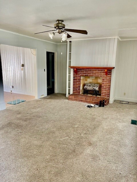 Living Room with Fireplace