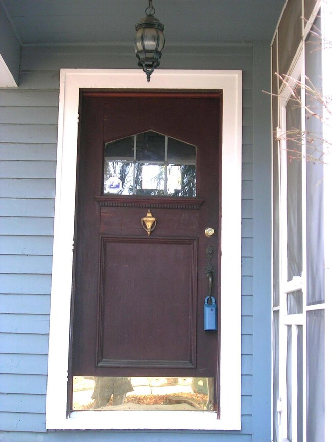 Custom solid oak front door