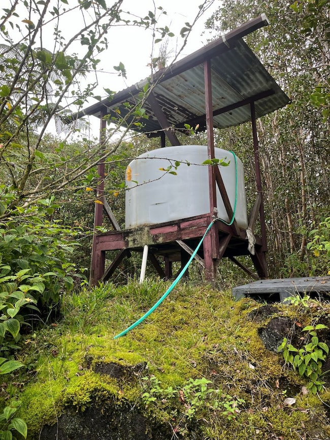 gravity feed catchment tank