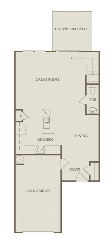 The townhome features an open concept layout of the main level, perfect for modern living and entertaining! LVP flooring is included throughout the 1st floor as well.