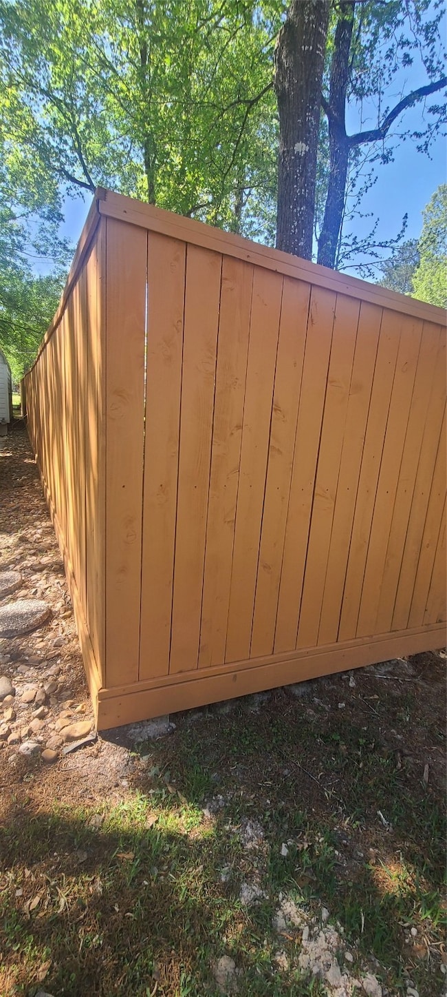 Back corner on right side of home