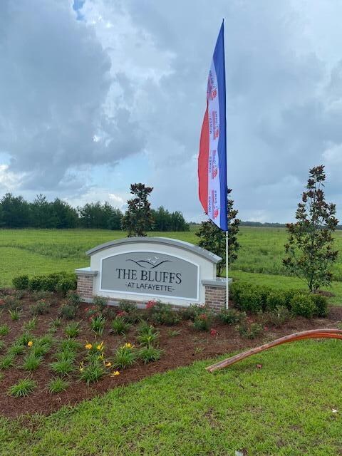 Flag entrance bluffs