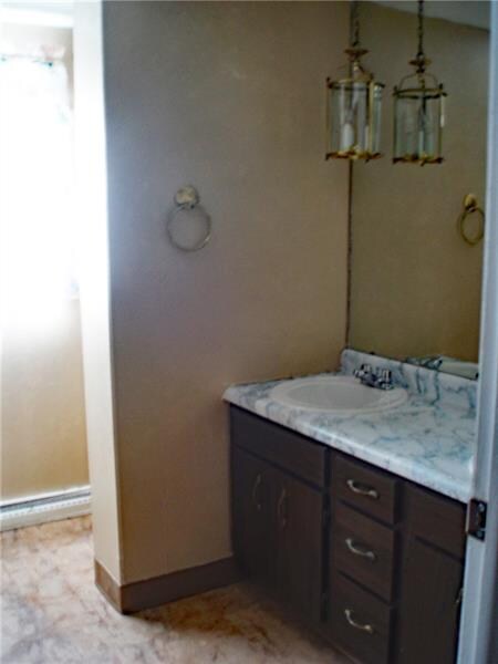 Bathroom view from hall