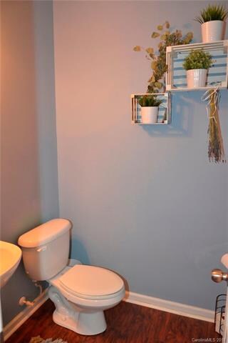 Main level half bathroom