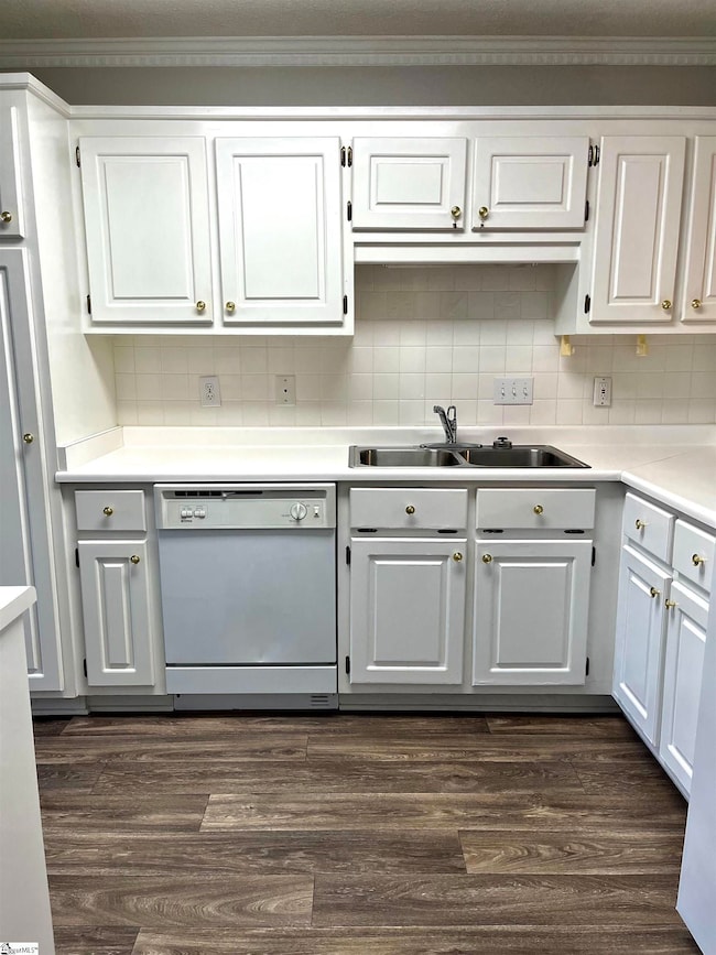 Kitchen area with great vinyl wood floor.