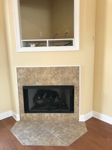 Gas logs and tv space