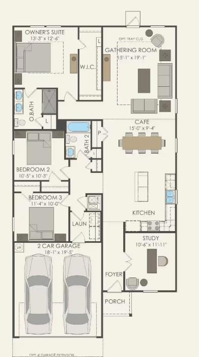 Centex Homes, Hewitt floor plan