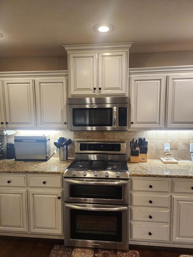 gas stove double oven