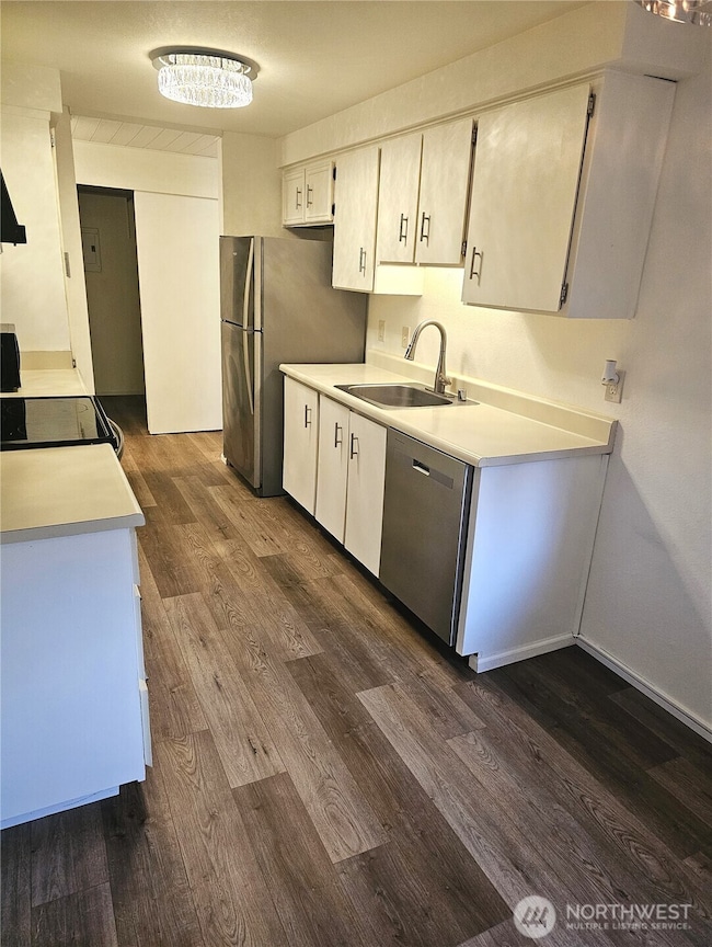 View of Kitchen from eating space