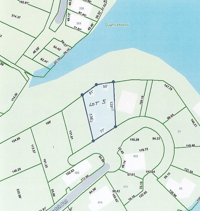 Map of parcels