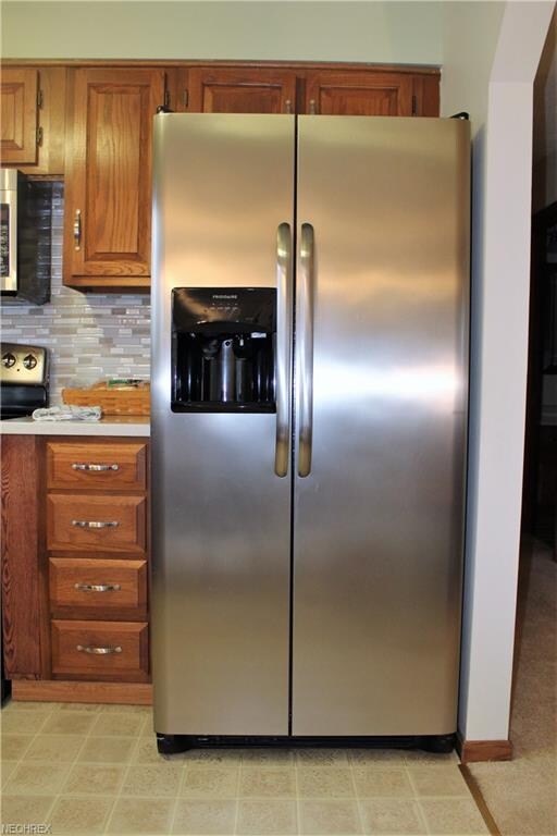 Stainless Steel side by side refrigerator