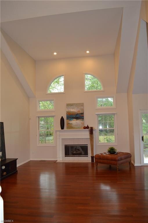 Walk through the two-story foyer to find the large