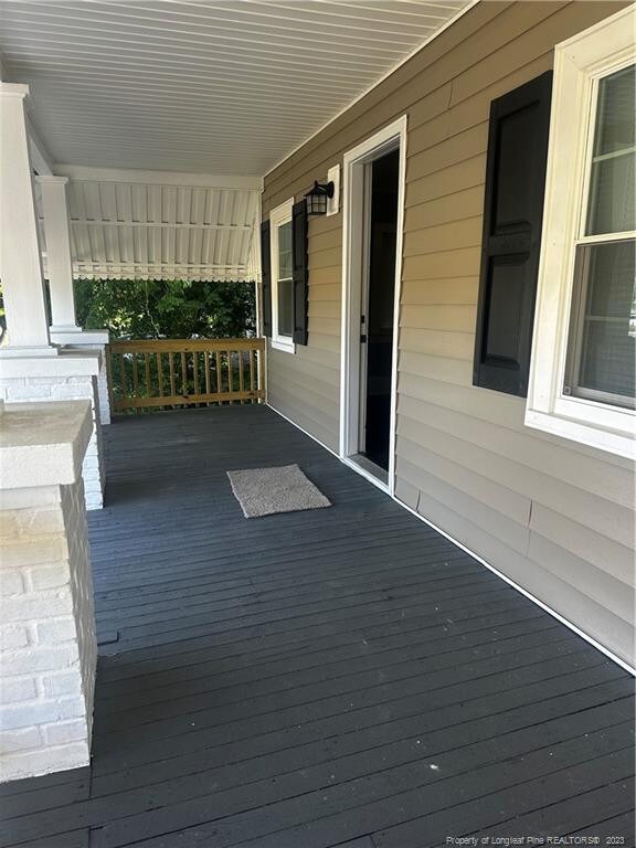 Covered front porch