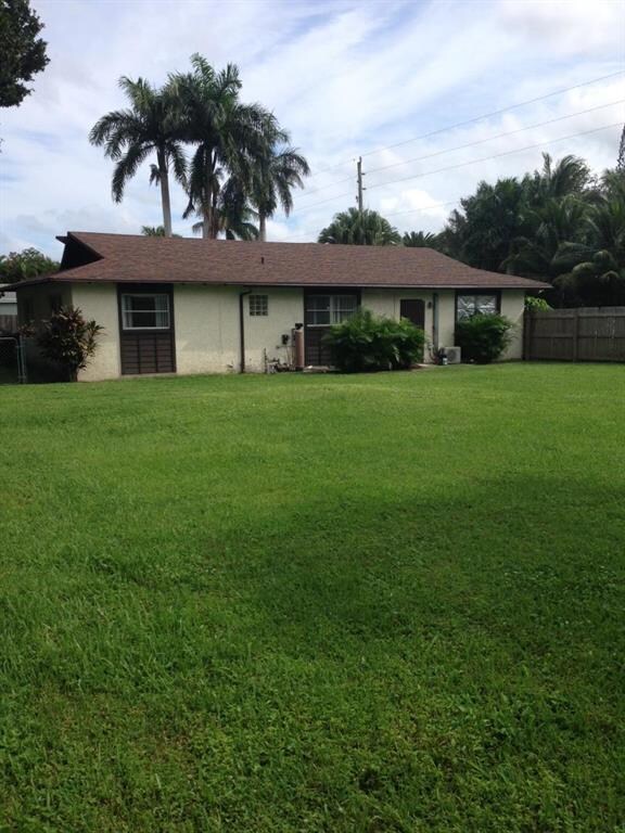 W side of house