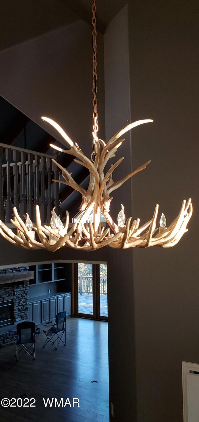Antler chandelier