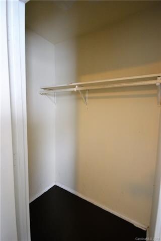 Walk-in closet in master bedroom