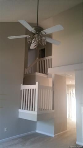 Living room vaulted ceiling