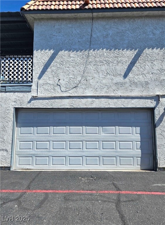 Two car attached garage with entry to the home