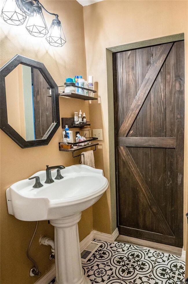 Main Floor Bathroom  w/ Barn Door