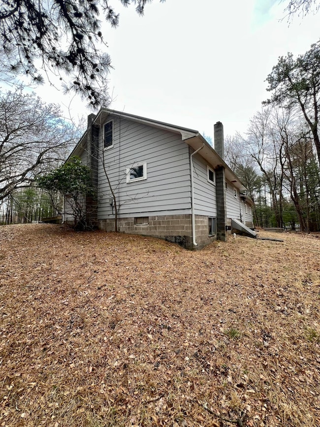 Right side of house