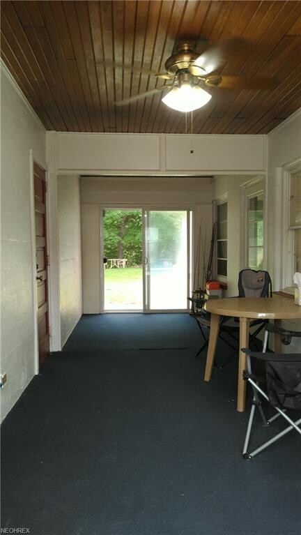 Breezeway between house and garage. You can walk i