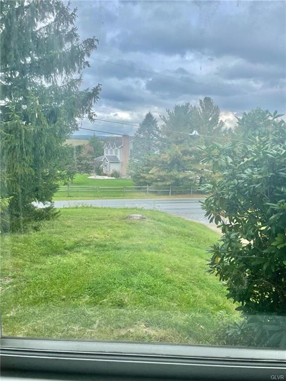 View from front living room window