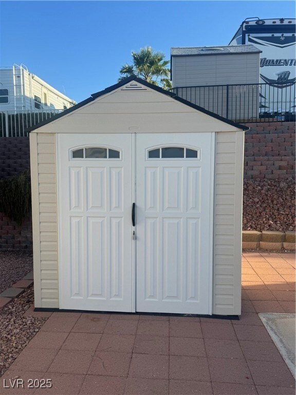  featuring a storage unit