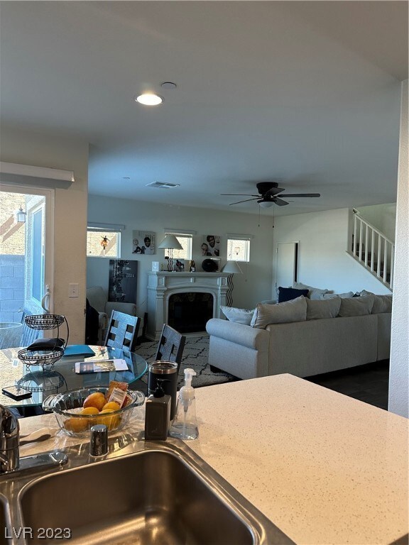 Kitchen overlooking Great Room
