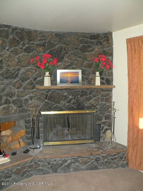 Living room fireplace
