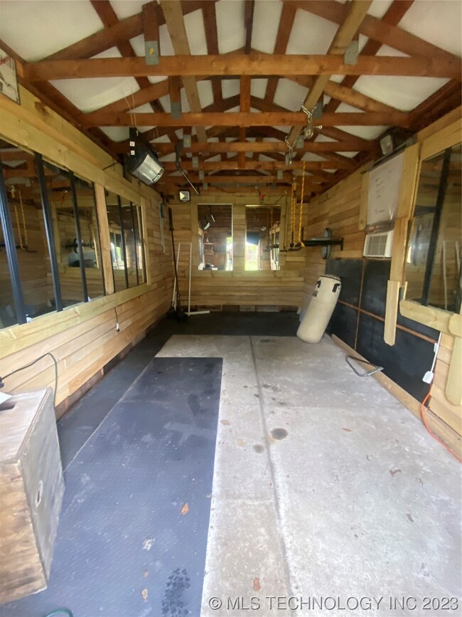 Interior of Shed