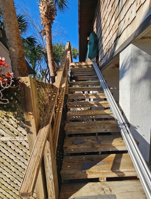 Going up Stairs