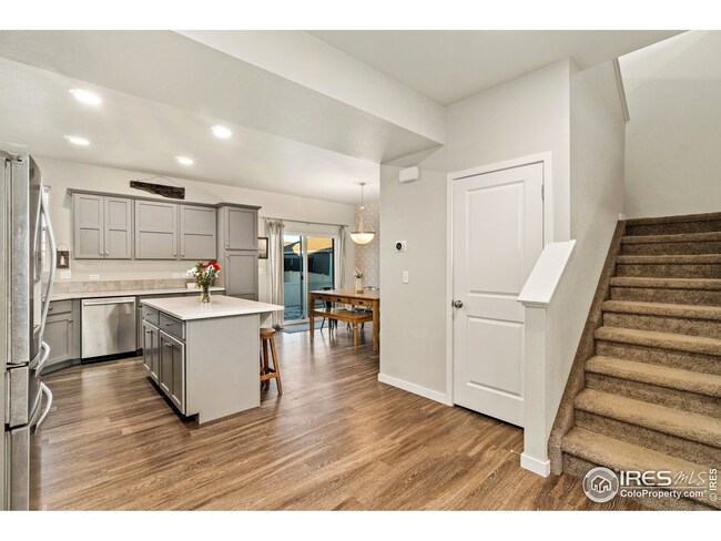 Stairs to second floor and basement