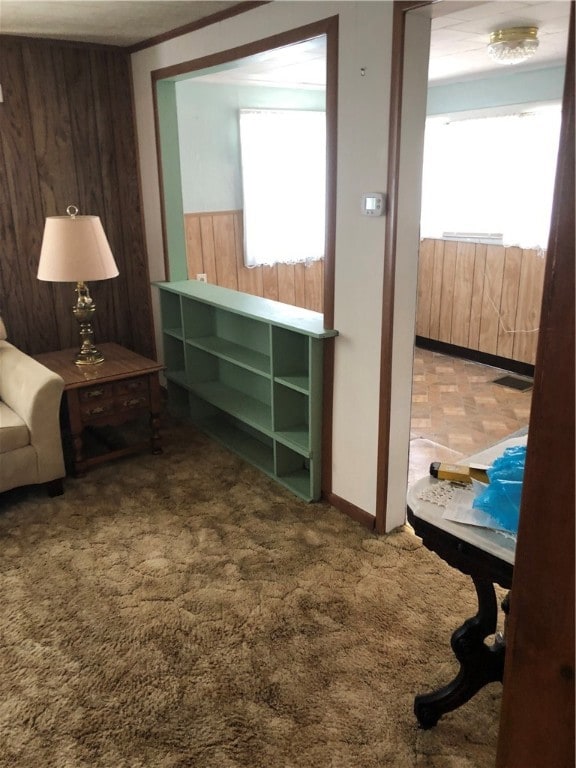 peeking into the kitchen