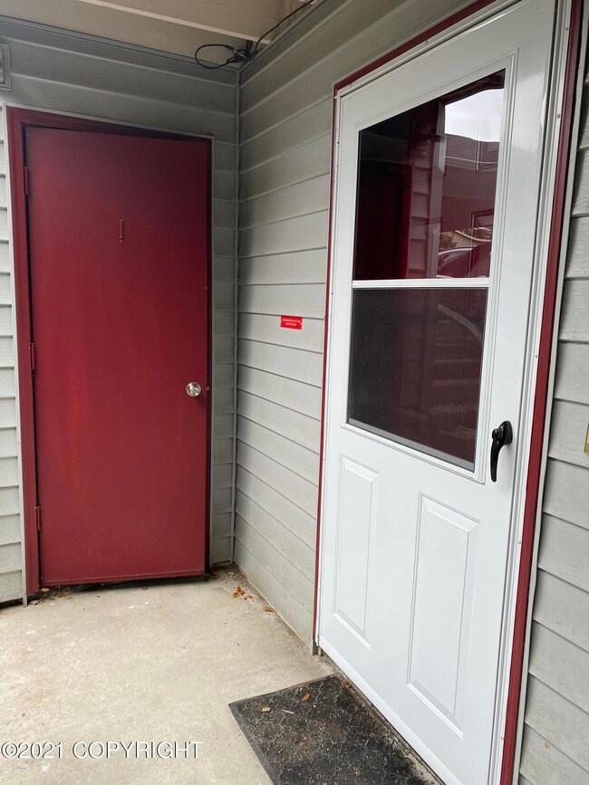 Private storage next to front door