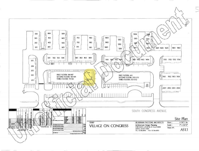 Map of parcels