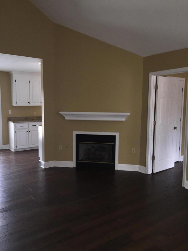 Living room gas fireplace