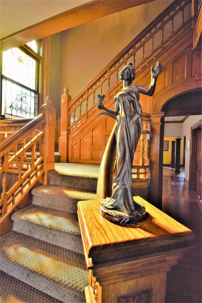beautiful detailing on staircase