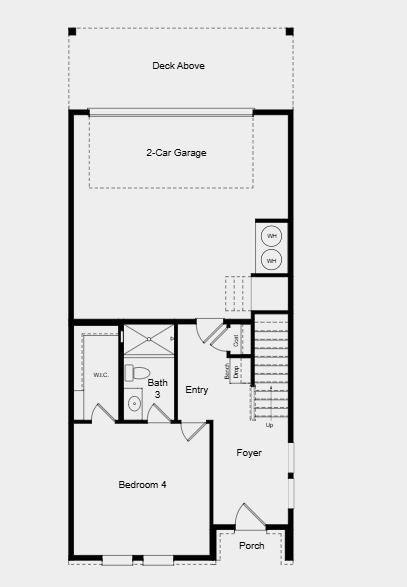 Highlights Include: Open rails at staircase and LVP tread at stairs.