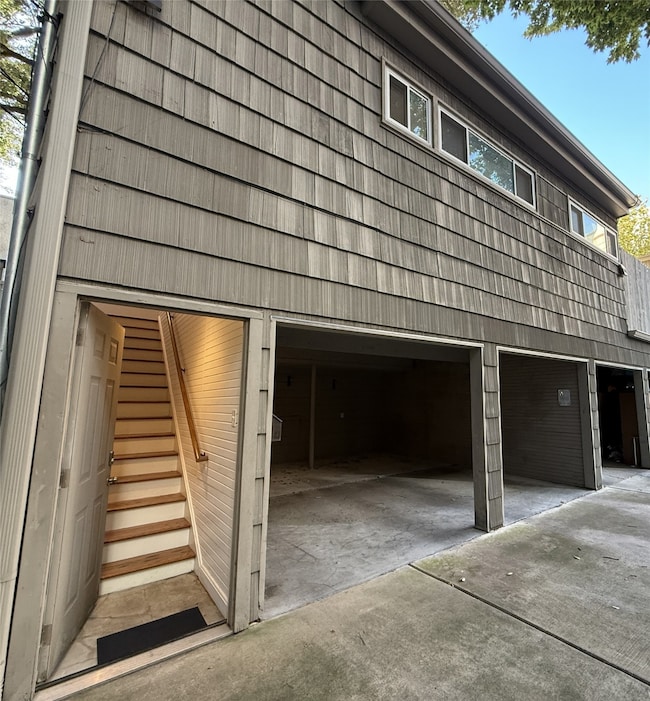 Next to the entry into the apartment is your reserved space in the carport.