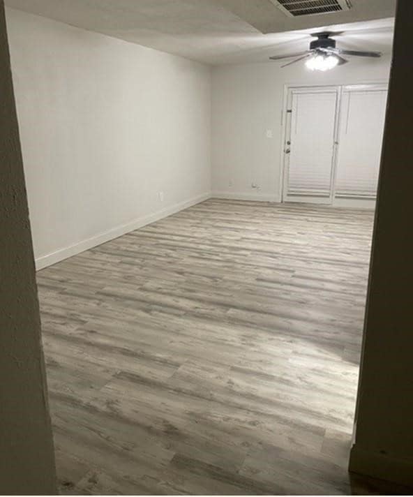 Walking into living area