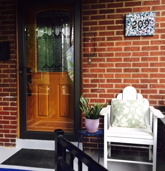 New Designer front door. Adds nice esthetic to the