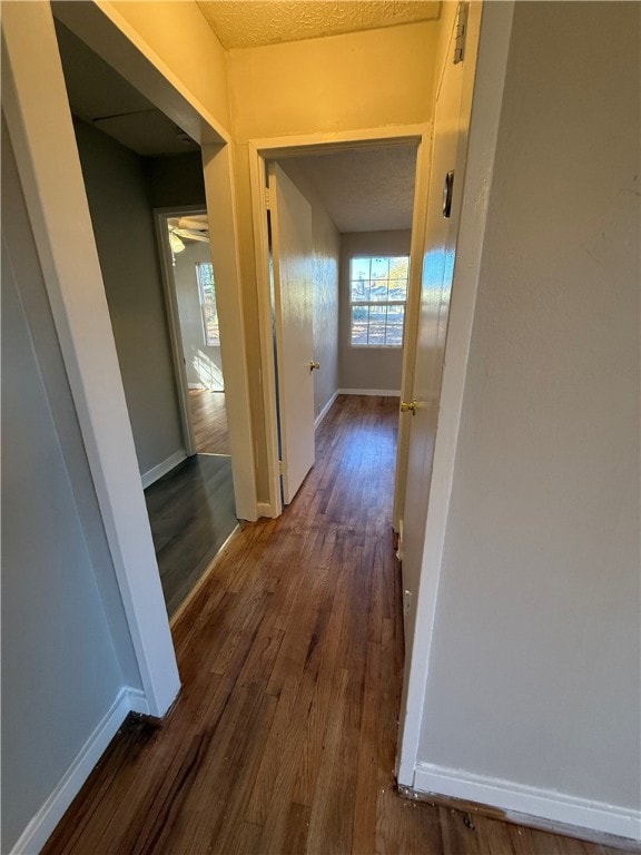hallway off living room to main 3 bedrooms and bath