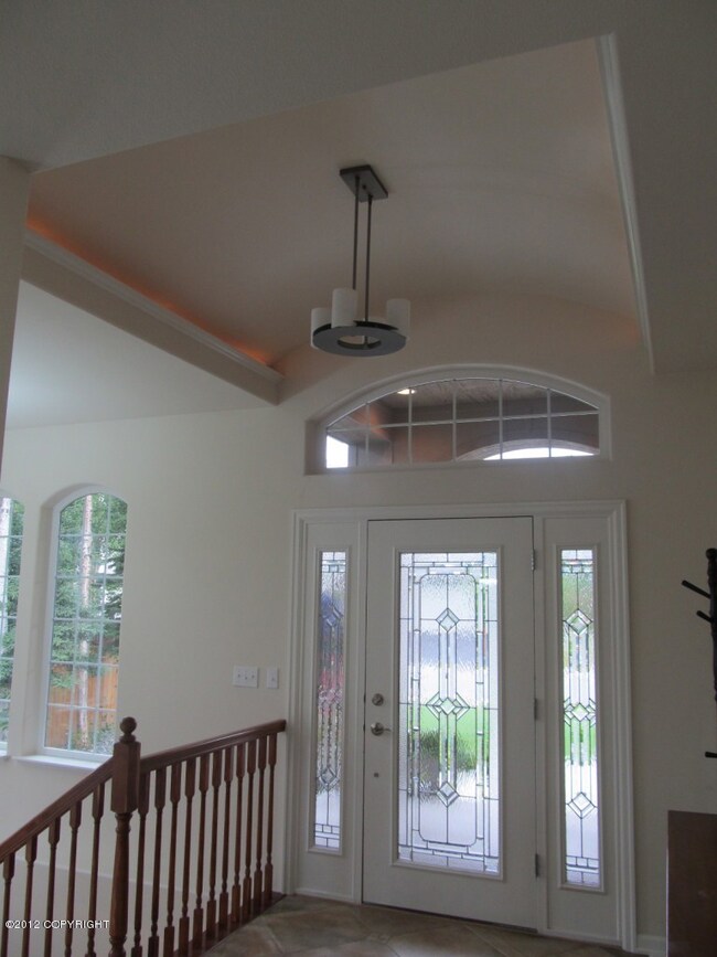 Entryway Ceiling is  back lit