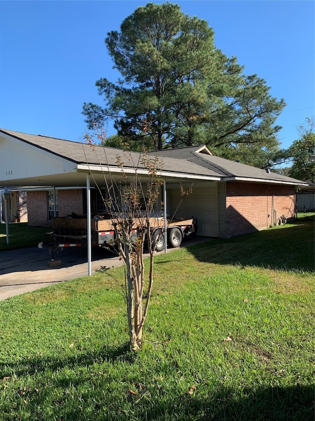 front, carport