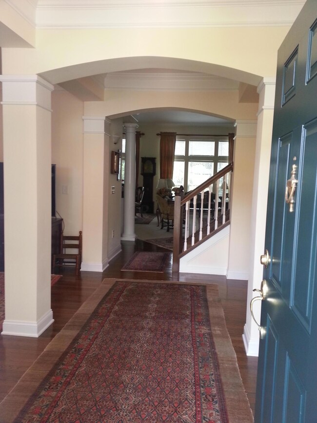 Front entry hallway towards Living Room
