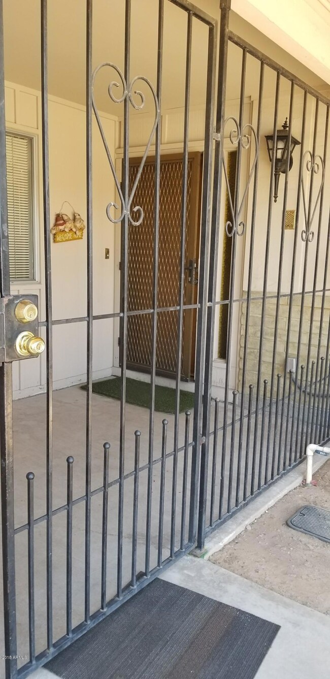 Gated Front Entrance