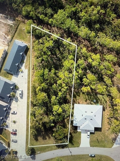 View of property location with property parcel outlined