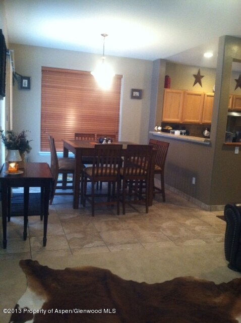 living into dining room