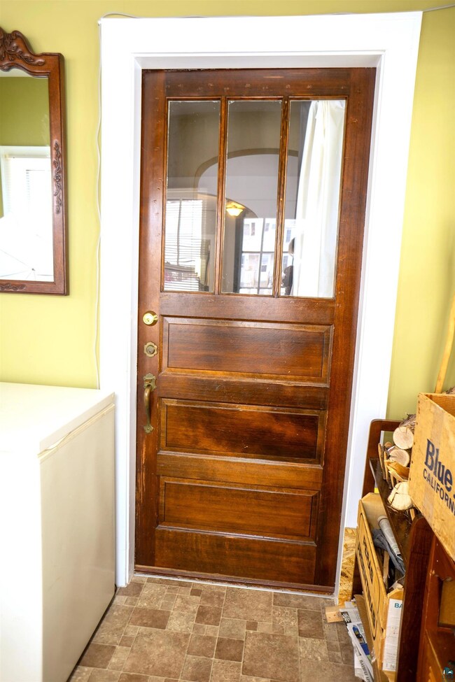Interior details with fridge