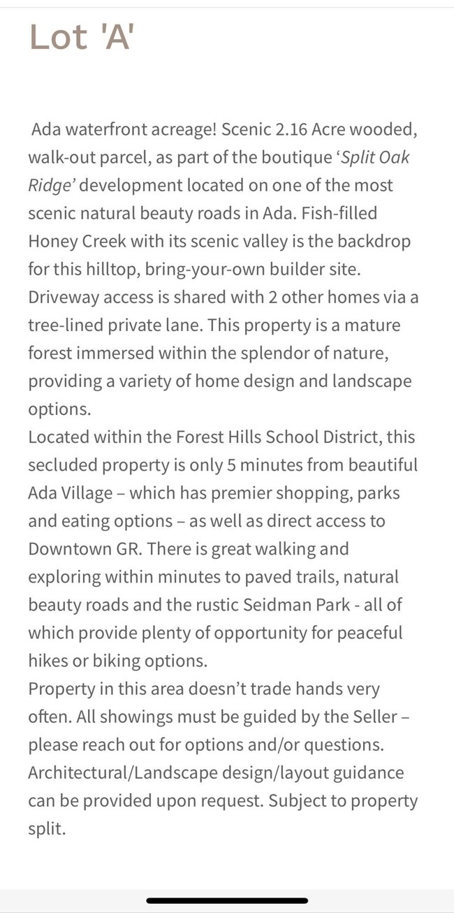 Description Lot A